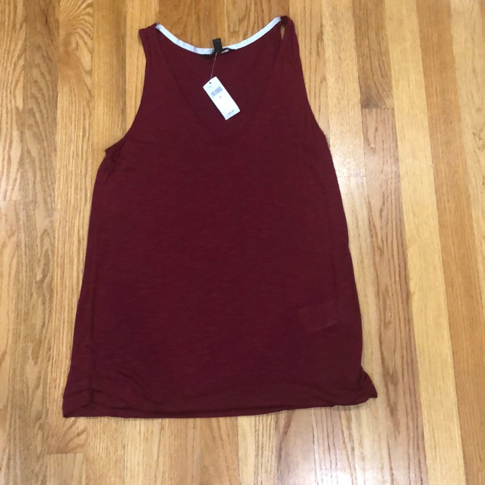 Brand New Banana Republic Sheer Red Tank NWT